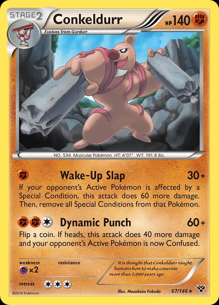Conkeldurr — XY 67 Pokémon card