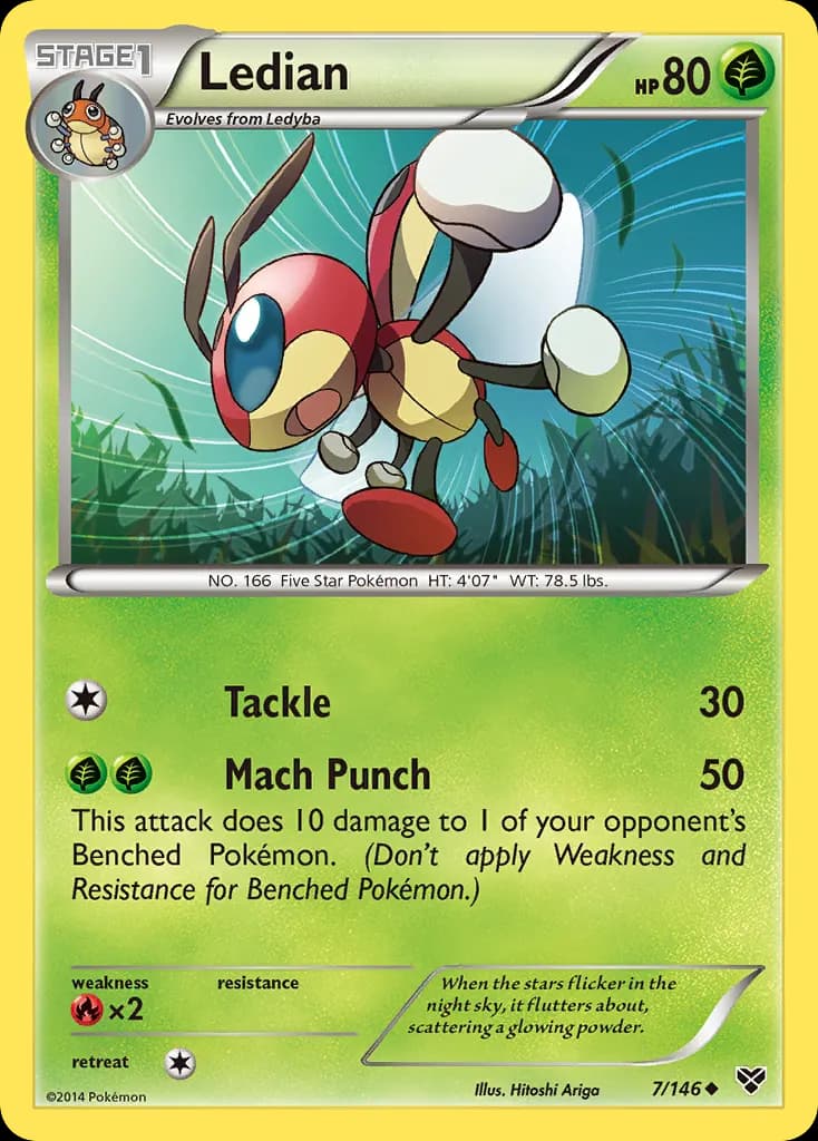 Ledian — XY 7 Pokémon card