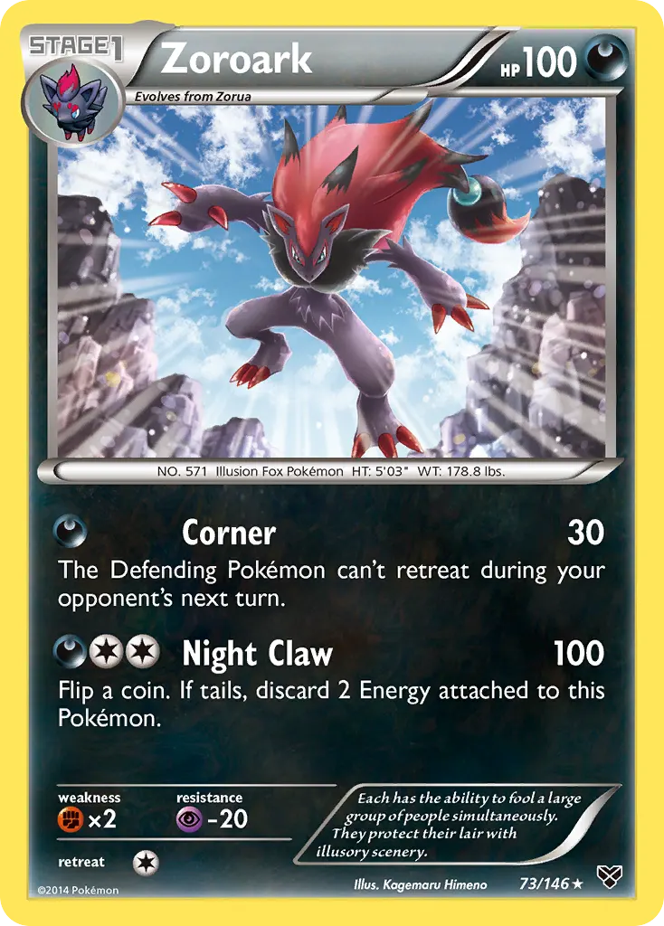 Zoroark — XY 73 Pokémon card