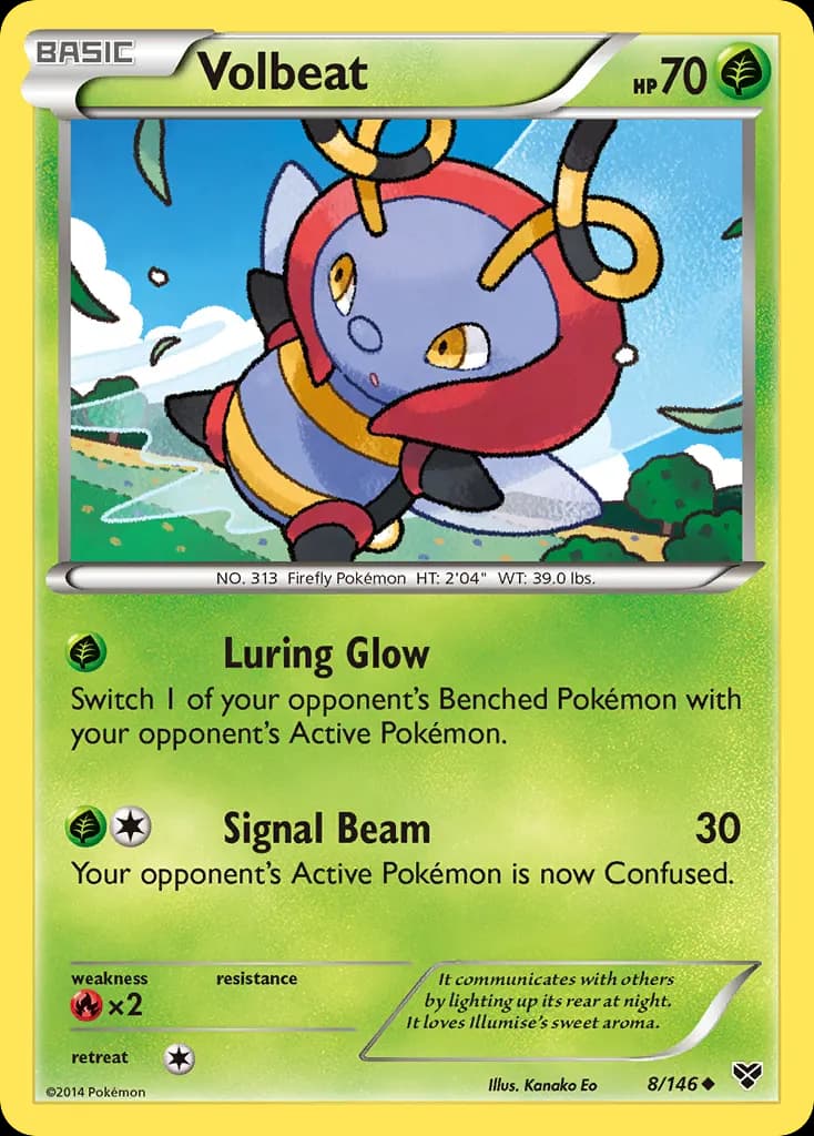 Volbeat — XY 8 Pokémon card