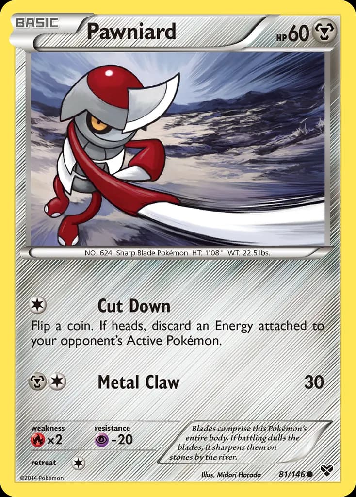 Pawniard — XY 81 Pokémon card