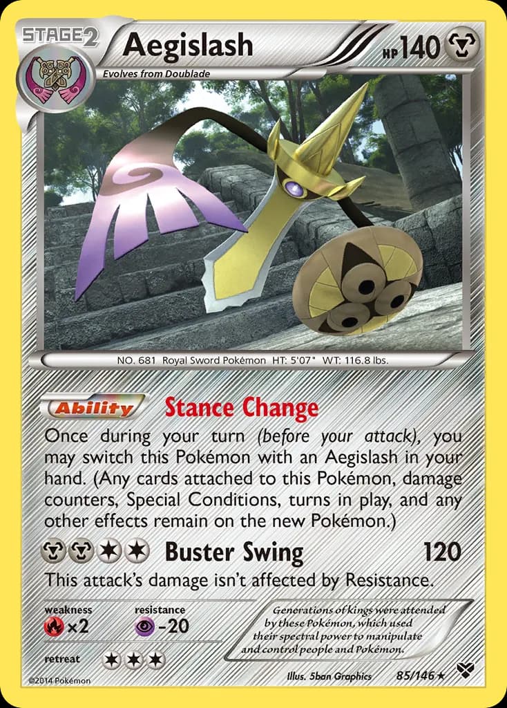 Aegislash — XY 85 Pokémon card