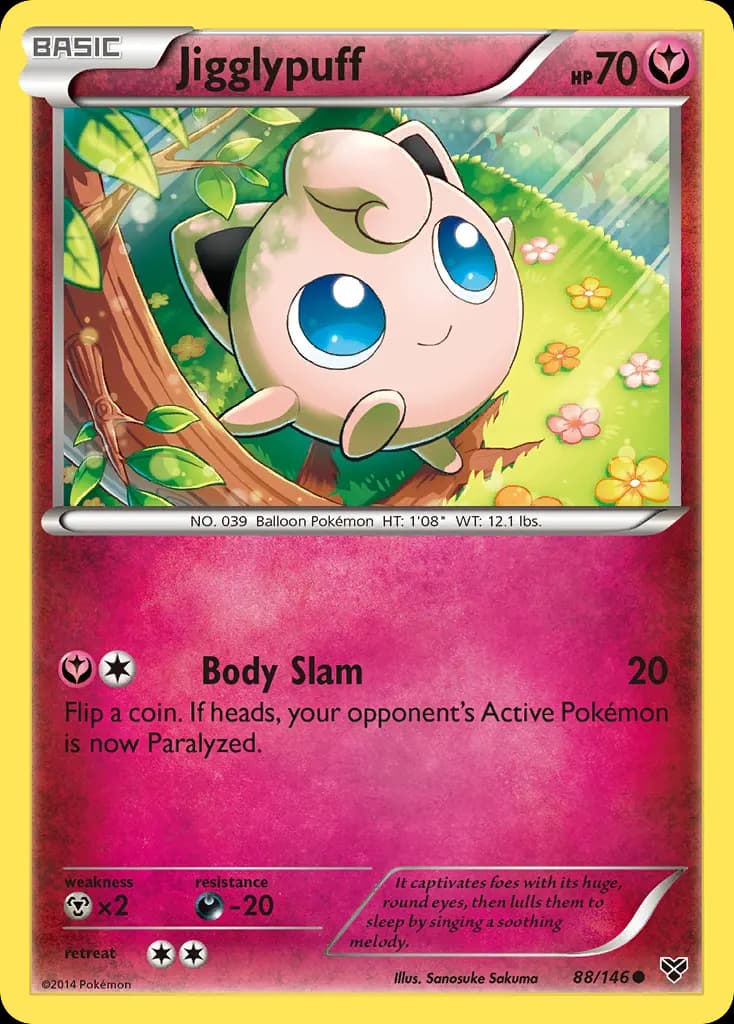Jigglypuff — XY 88 Pokémon card