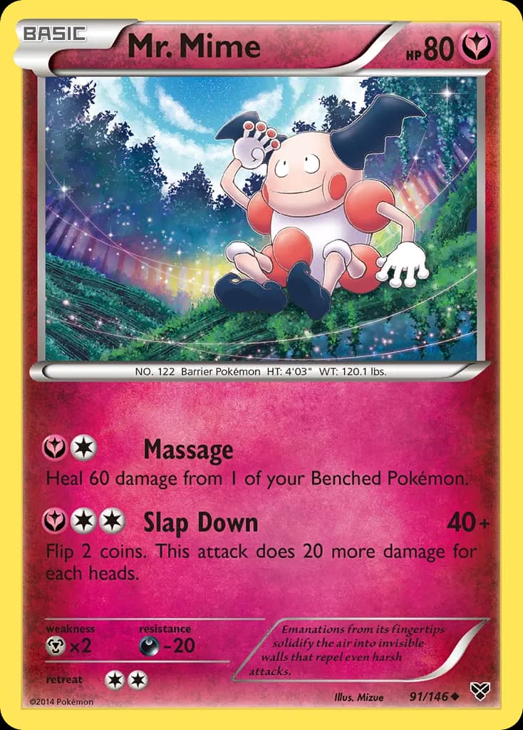 Mr. Mime — XY 91 Pokémon card