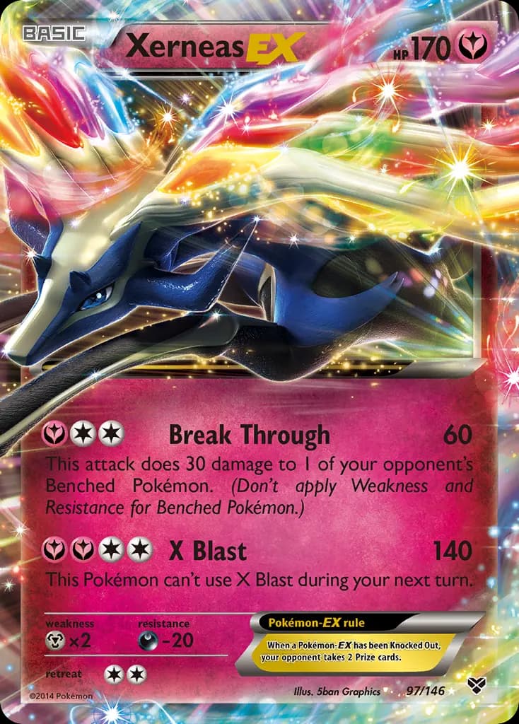 Xerneas-EX — XY 97 Pokémon card