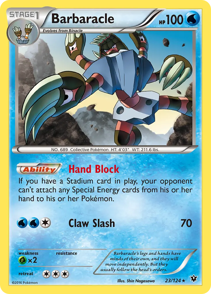 Barbaracle — Fates Collide 23 Pokémon card
