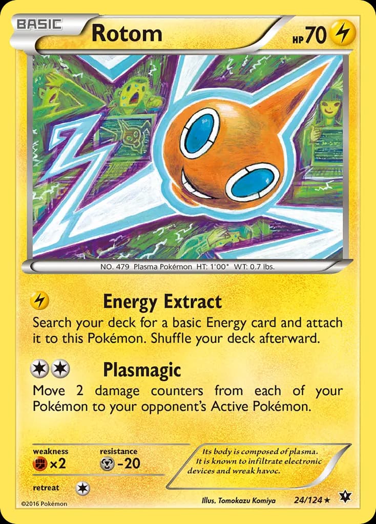 Rotom — Fates Collide 24 Pokémon card
