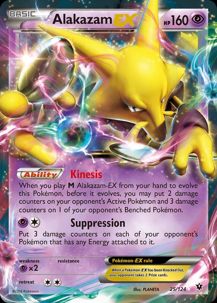 Alakazam-EX — Fates Collide 25 Pokémon card