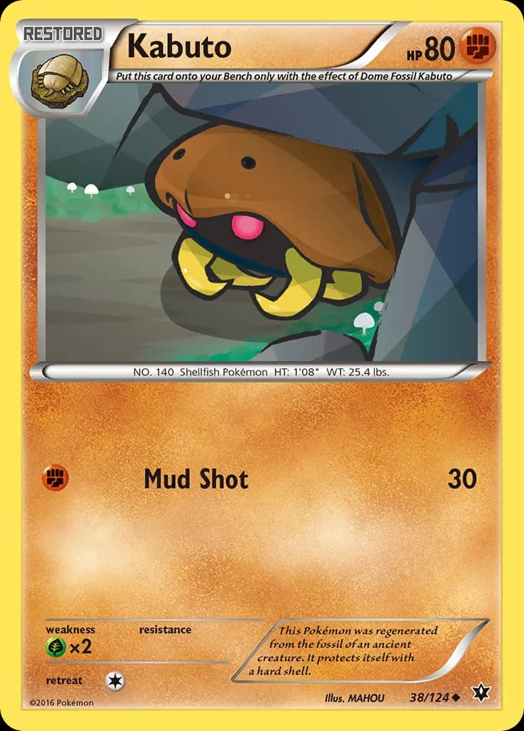 Kabuto — Fates Collide 38 Pokémon card