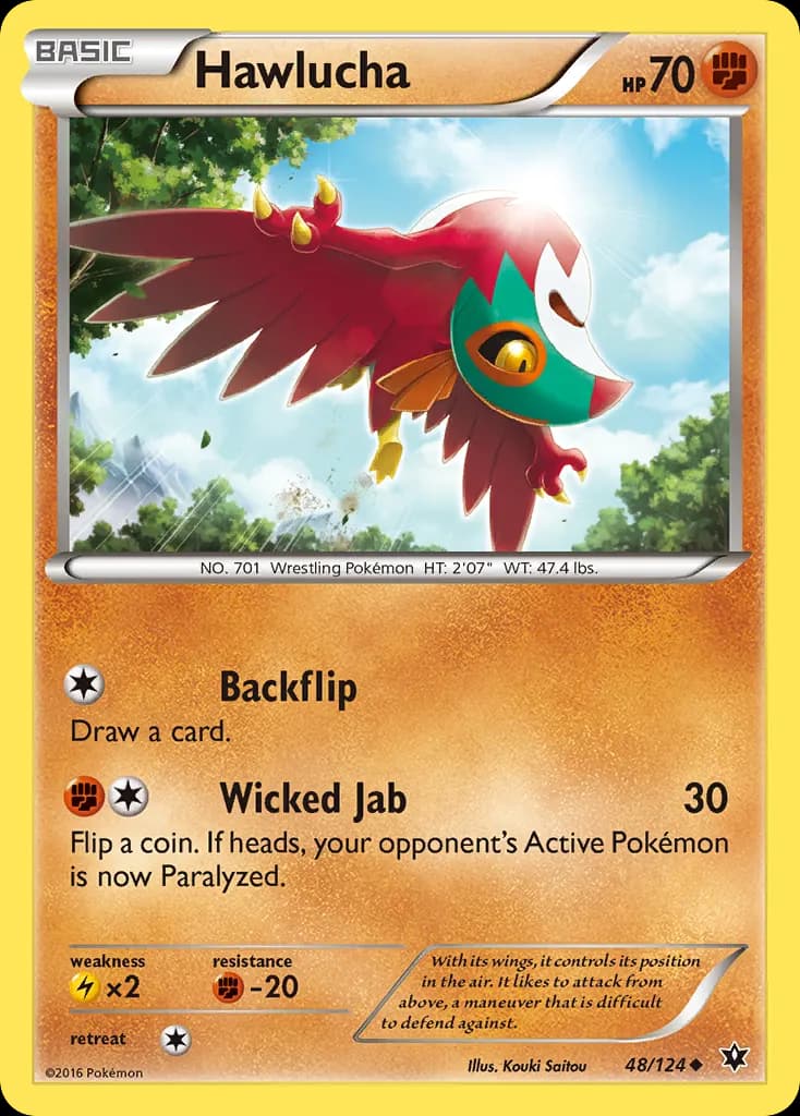 Hawlucha — Fates Collide 48 Pokémon card