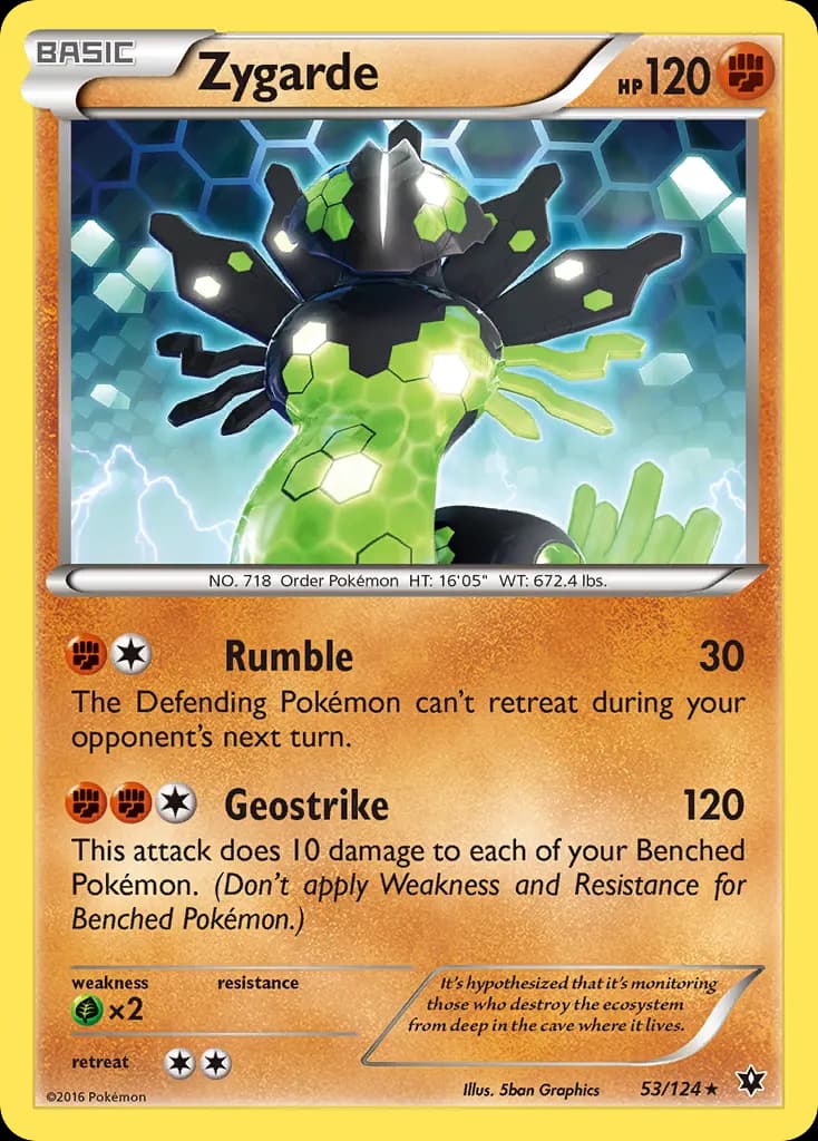 Zygarde — Fates Collide 53 Pokémon card