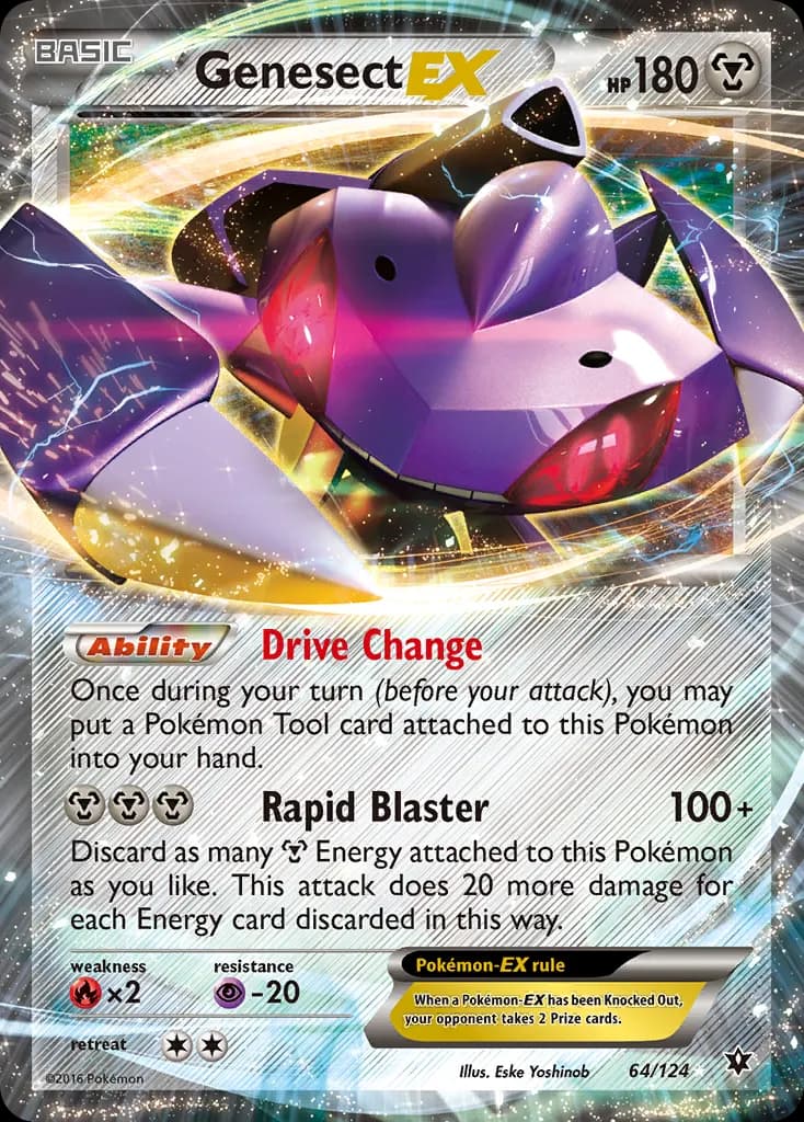 Genesect-EX — Fates Collide 64 Pokémon card