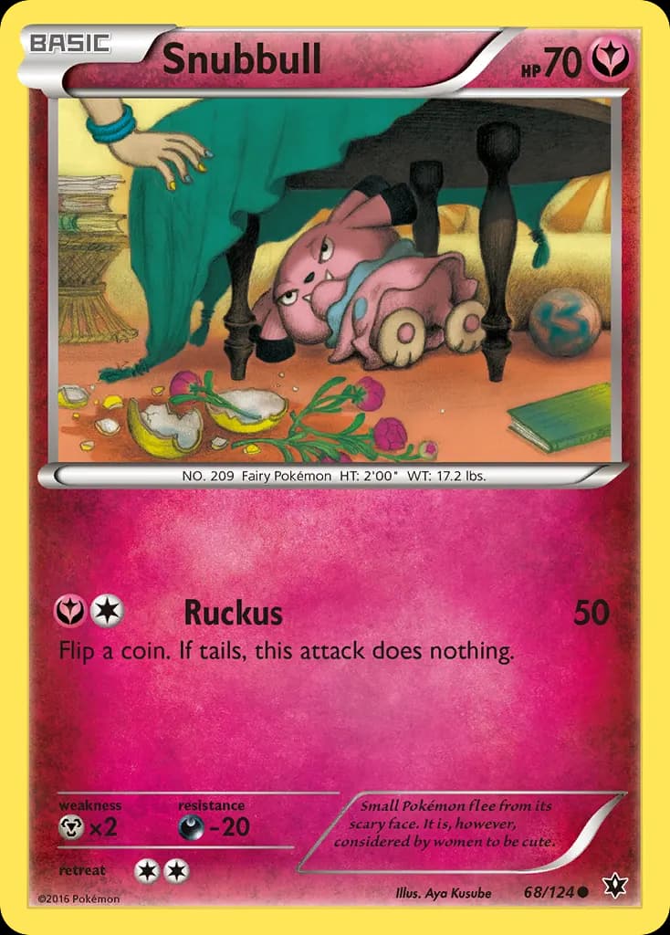 Snubbull — Fates Collide 68 Pokémon card