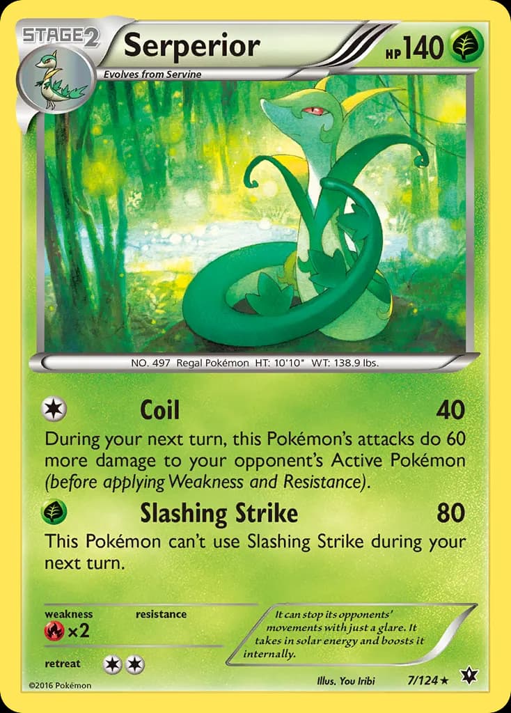 Serperior — Fates Collide 7 Pokémon card