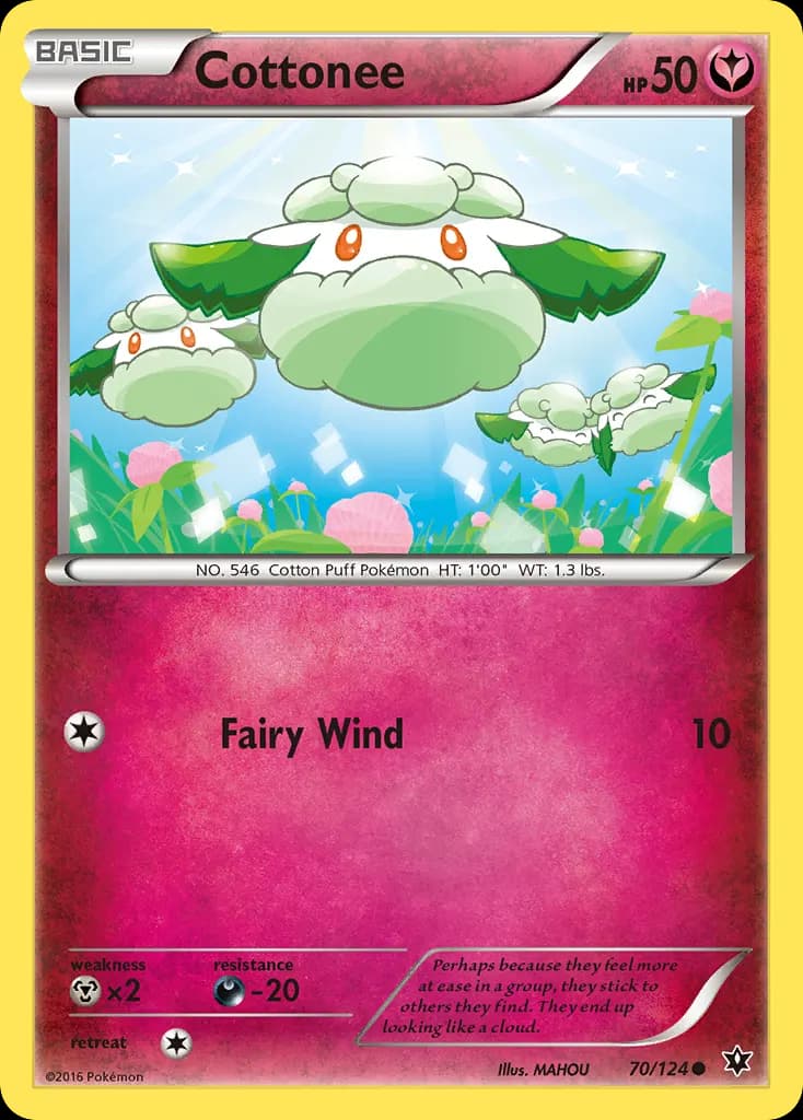 Cottonee — Fates Collide 70 Pokémon card