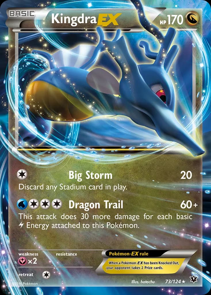 Kingdra-EX — Fates Collide 73 Pokémon card