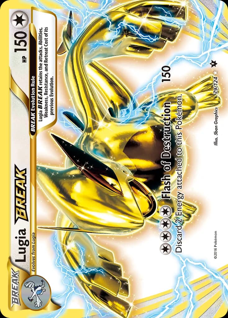 Lugia BREAK — Fates Collide 79 Pokémon card