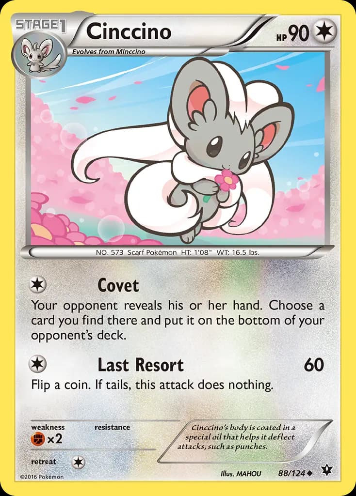 Cinccino — Fates Collide 88 Pokémon card