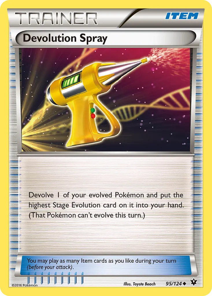 Devolution Spray — Fates Collide 95 Pokémon card