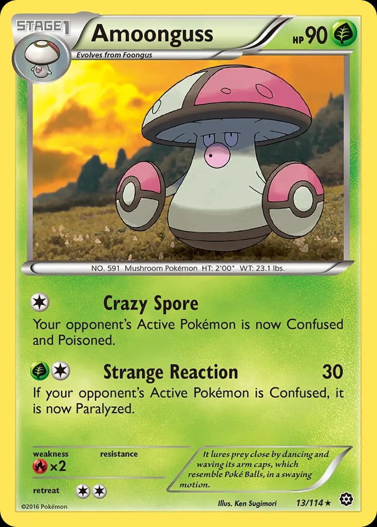 Amoonguss — Steam Siege 13 Pokémon card