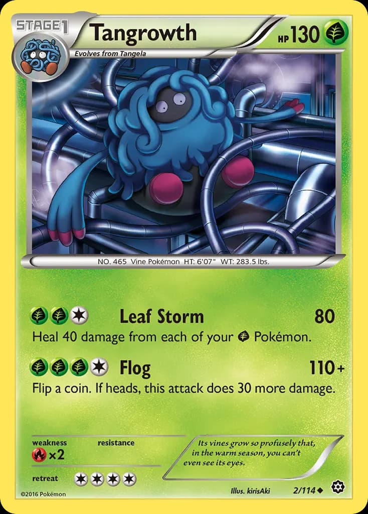 Tangrowth — Steam Siege 2 Pokémon card