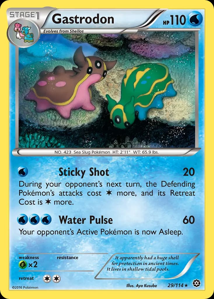 Gastrodon — Steam Siege 29 Pokémon card