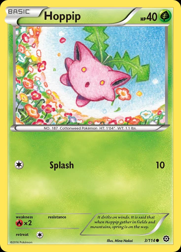 Hoppip — Steam Siege 3 Pokémon card