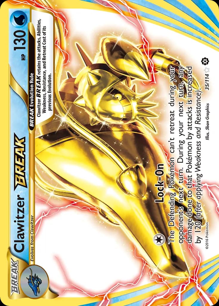 Clawitzer BREAK — Steam Siege 35 Pokémon card