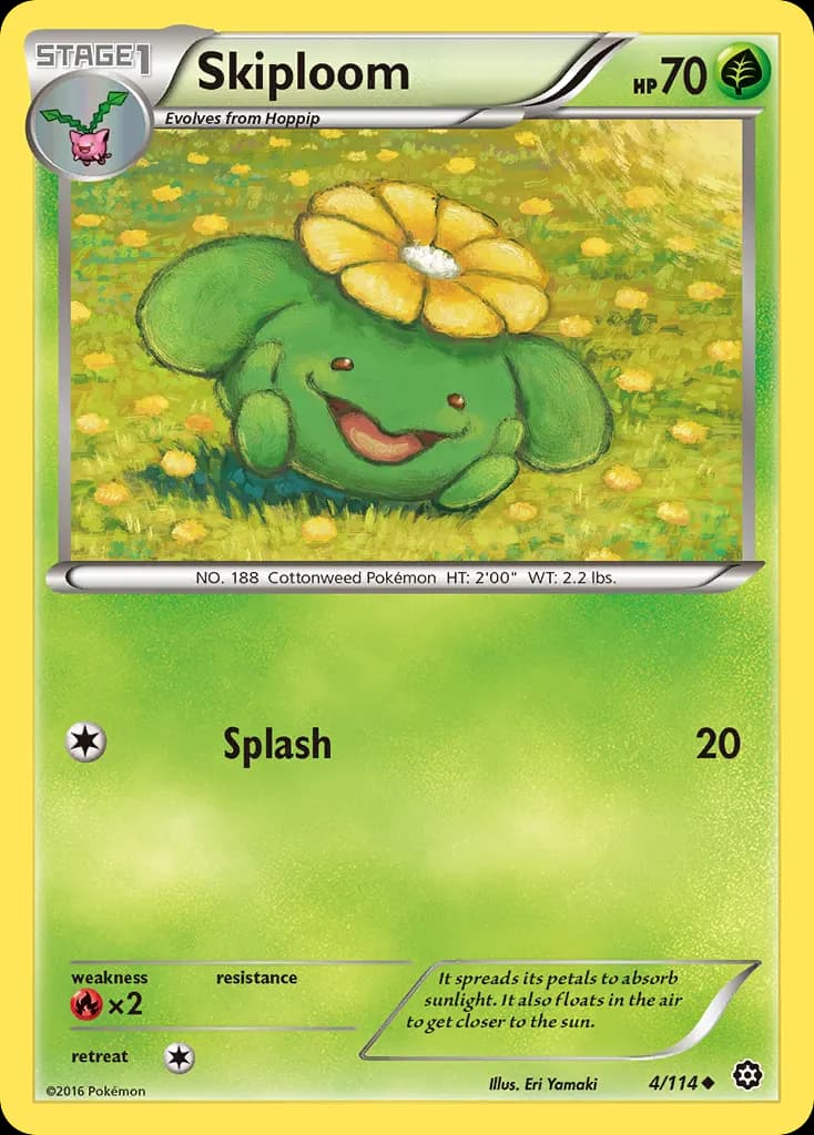 Skiploom — Steam Siege 4 Pokémon card