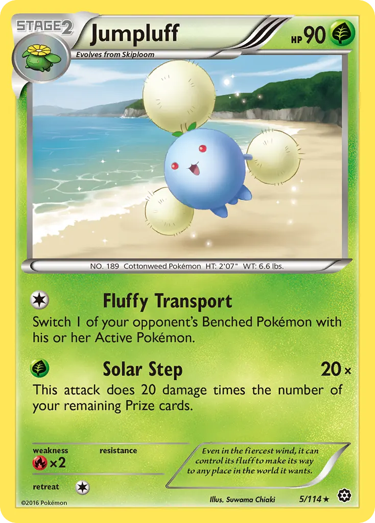 Jumpluff — Steam Siege 5 Pokémon card