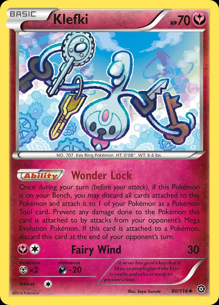 Klefki — Steam Siege 80 Pokémon card