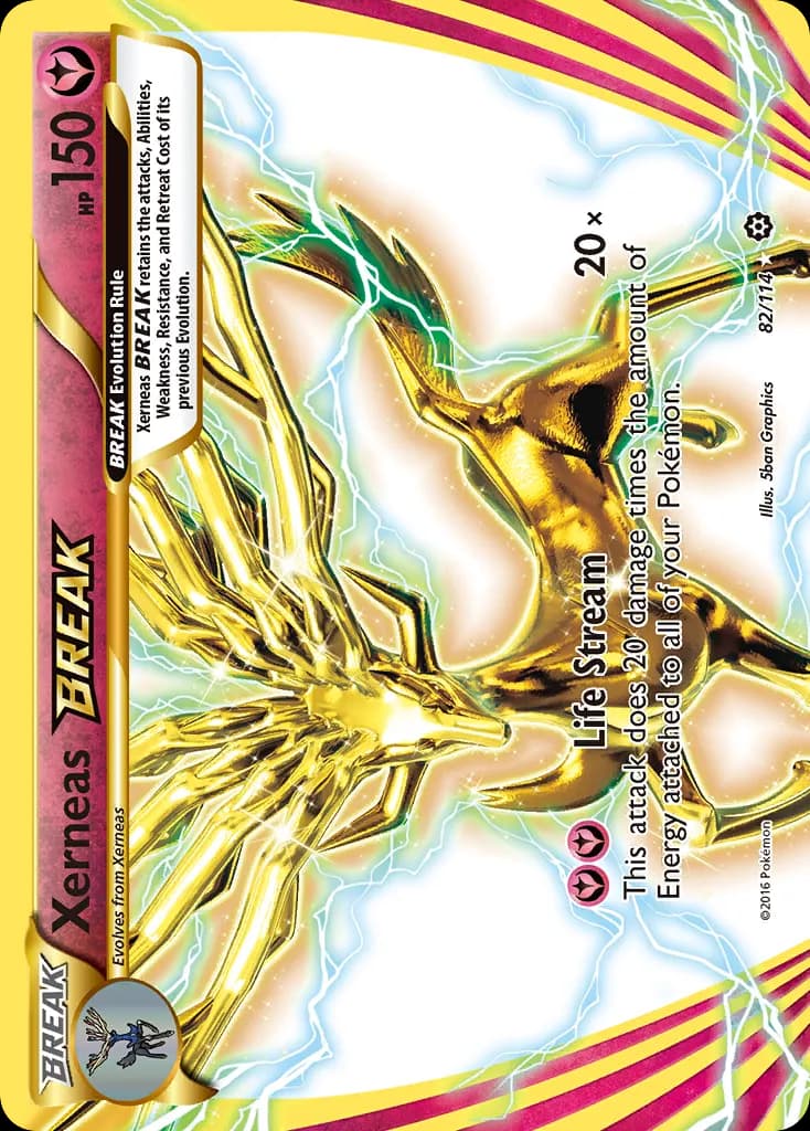 Xerneas BREAK — Steam Siege 82 Pokémon card