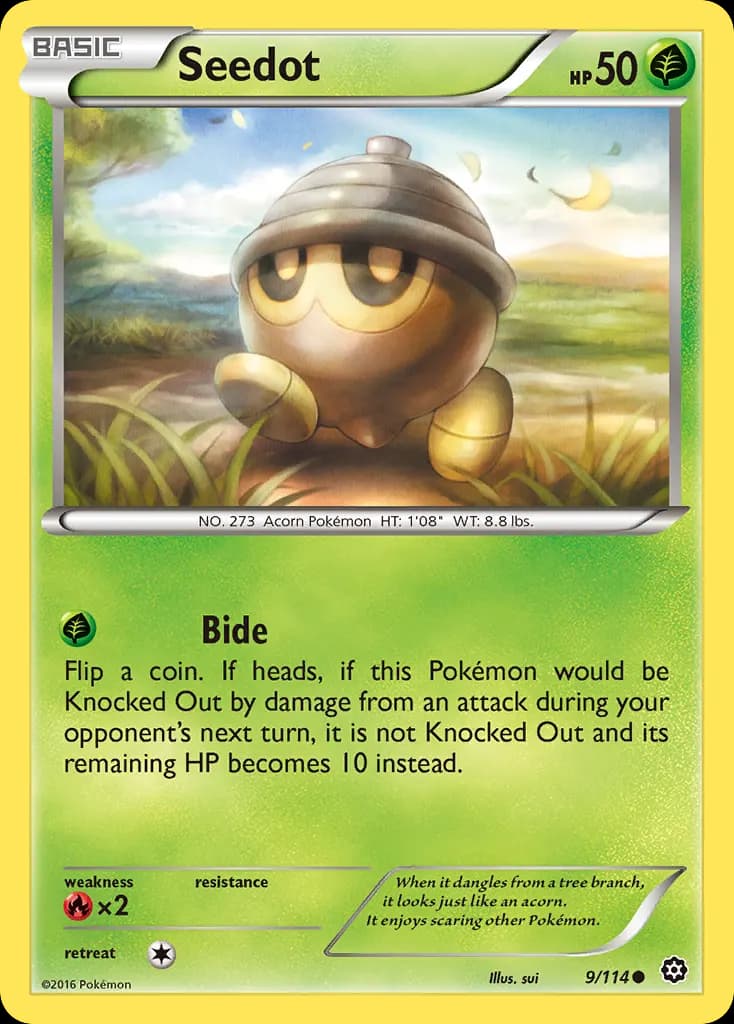 Seedot — Steam Siege 9 Pokémon card