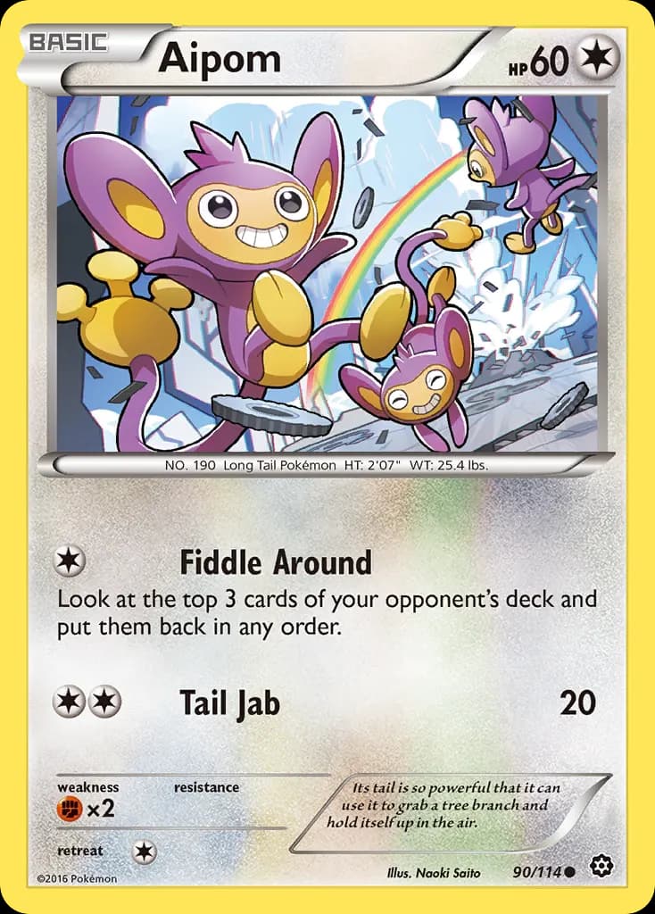 Aipom — Steam Siege 90 Pokémon card