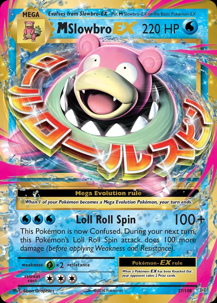 M Slowbro-EX — Evolutions 27 Pokémon card