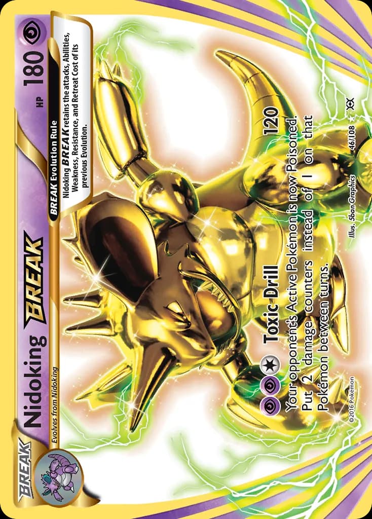 Nidoking BREAK — Evolutions 46 Pokémon card