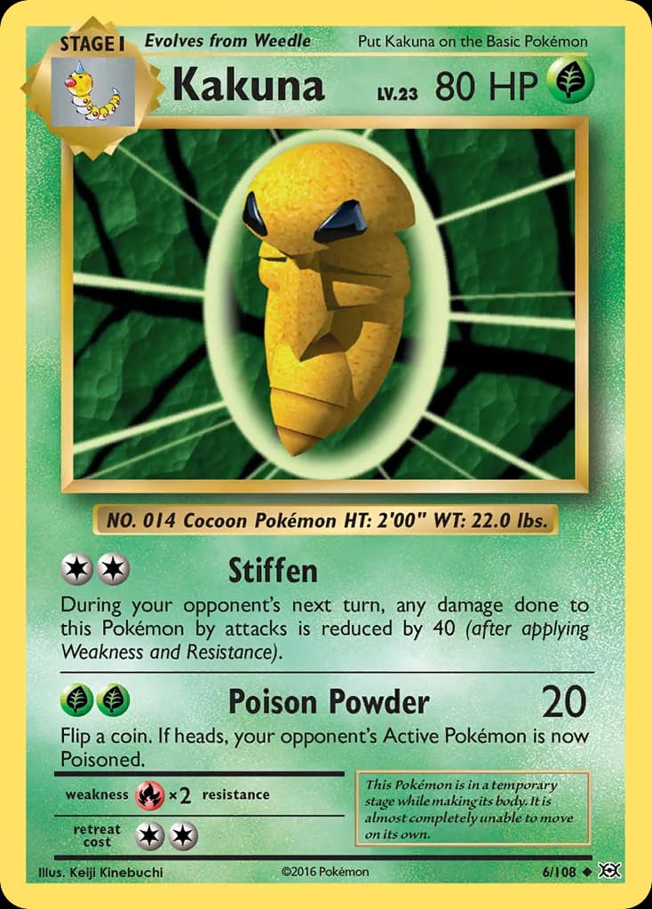 Kakuna — Evolutions 6 Pokémon card