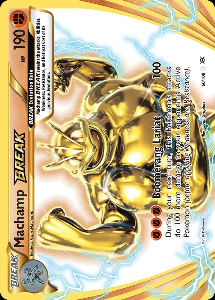 Machamp BREAK — Evolutions 60 Pokémon card