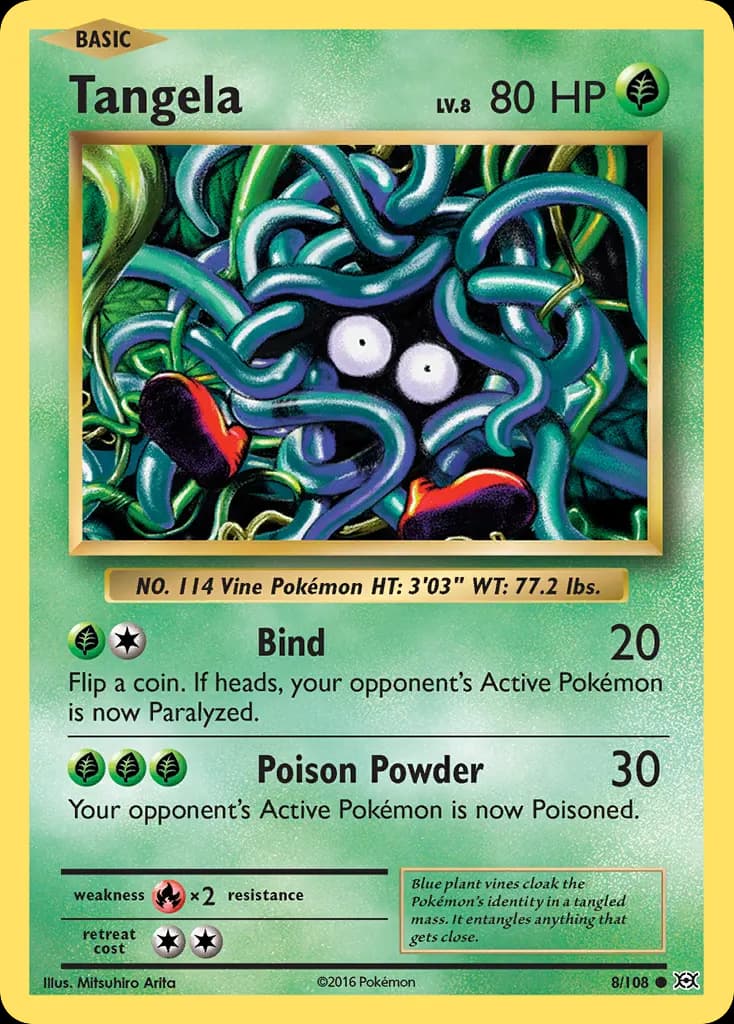 Tangela — Evolutions 8 Pokémon card