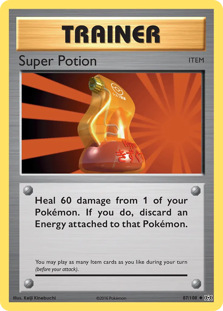 Super Potion — Evolutions 87 Pokémon card