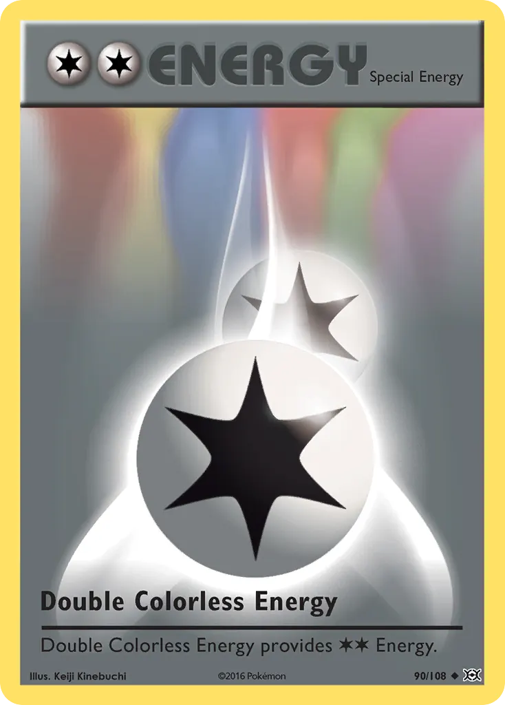 Double Colorless Energy — Evolutions 90 Pokémon card