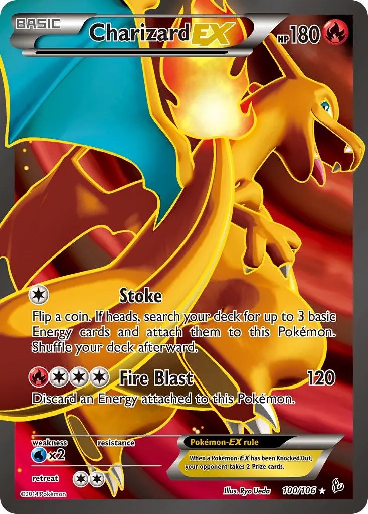 Charizard-EX — Flashfire 100 Pokémon card