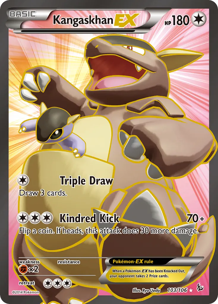 Kangaskhan-EX — Flashfire 103 Pokémon card