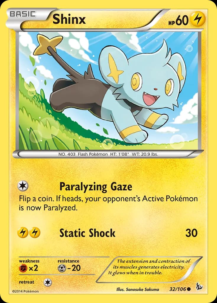 Shinx — Flashfire 32 Pokémon card