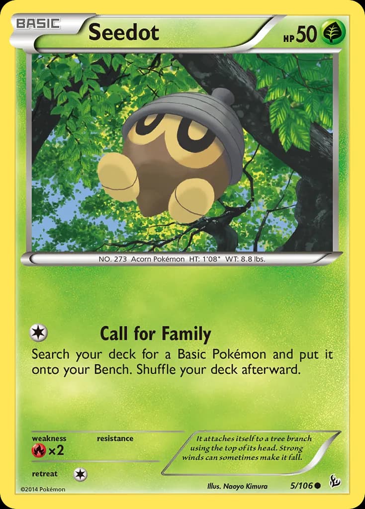 Seedot — Flashfire 5 Pokémon card