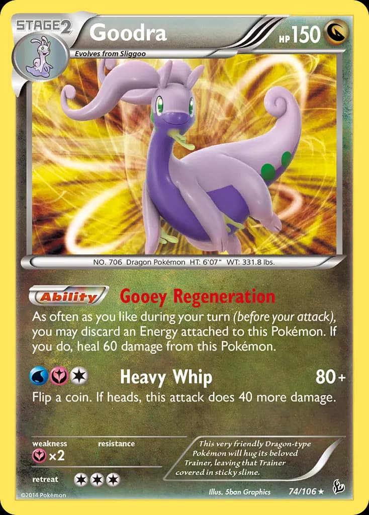 Goodra — Flashfire 74 Pokémon card