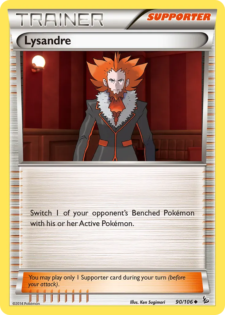 Lysandre — Flashfire 90 Pokémon card