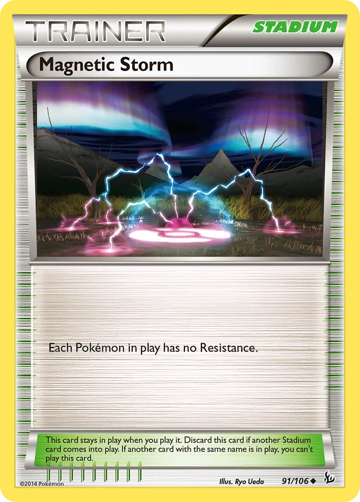Magnetic Storm — Flashfire 91 Pokémon card
