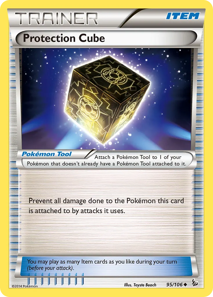 Protection Cube — Flashfire 95 Pokémon card