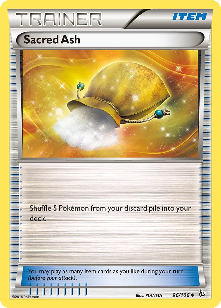 Sacred Ash — Flashfire 96 Pokémon card